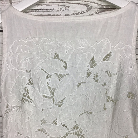 Ann Taylor White Dress Size 10 - Picture 5 of 9